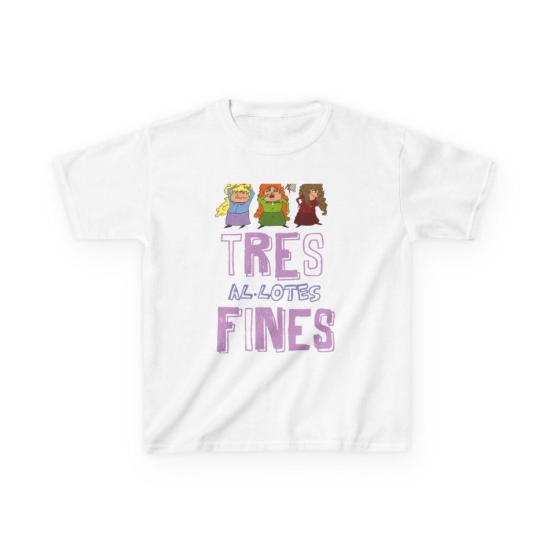 Camiseta infantil algodon grueso - Blanco - Camiseta «Tres al·lotes fines»
