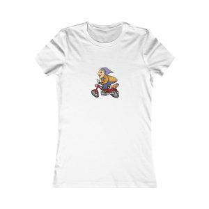 Camiseta mujer Favorite - Blanco - Madocoloma en bicicleta