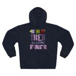 Sudadera capucha con cremallera premium - Azul marino - Camiseta «Tres al·lotes fines» Sudadera capucha con cremallera premium - Azul marino - Camiseta «Tres al·lotes fines»
