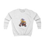 Sudadera infantil - Blanco artico - Madocoloma en bicicleta