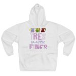 Sudadera con capucha cerrada - Blanco - Camiseta «Tres al·lotes fines» Sudadera con capucha cerrada - Blanco - Camiseta «Tres al·lotes fines»