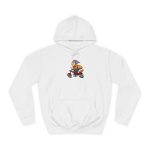 Sudadera universitaria - Blanco artico - Madocoloma en bicicleta