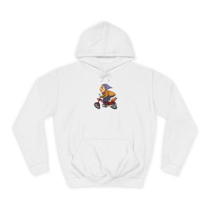 Sudadera universitaria - Blanco artico - Madocoloma en bicicleta