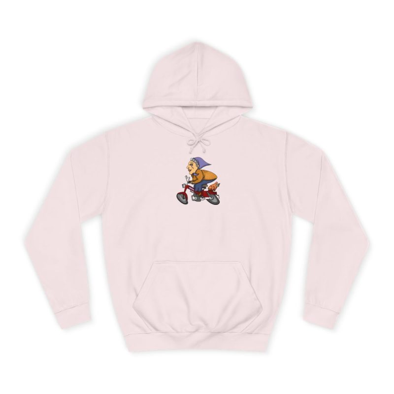 Sudadera universitaria - Rosa bebe - Madocoloma en bicicleta
