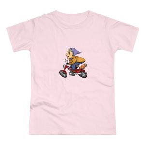 Camiseta mujer punto liso - Rosa orquidea - Madocoloma en bicicleta