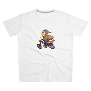 Camiseta hombre corte moderno - Blanco - Madocoloma en bicicleta