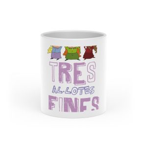 Taza con asa de corazon - Blanco - Camiseta «Tres al·lotes fines»