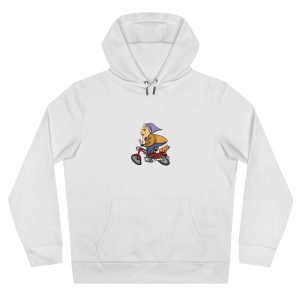 Sudadera con capucha King - Blanco - Madocoloma en bicicleta