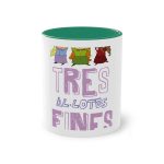 Taza bicolor - Verde oscuro - Camiseta «Tres al·lotes fines»