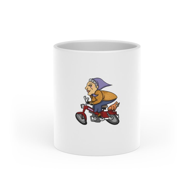 Taza con asa de corazon - Blanco - Madocoloma en bicicleta Taza con asa de corazon - Blanco - Madocoloma en bicicleta