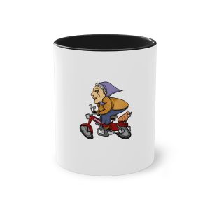 Taza bicolor - Negro - Madocoloma en bicicleta