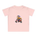Camiseta de bebe - Rosa empolvado - Madocoloma en bicicleta Camiseta de bebe - Rosa empolvado - Madocoloma en bicicleta