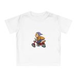 Camiseta de bebe - Blanco - Madocoloma en bicicleta Camiseta de bebe - Blanco - Madocoloma en bicicleta