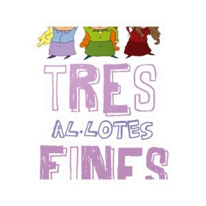 Pegatinas de vinilo troqueladas - Camiseta «Tres al·lotes fines»