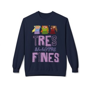 Sudadera Softstyle cuello redondo - Azul marino - Camiseta «Tres al·lotes fines»