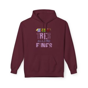 Sudadera Softstyle con capucha - Granate - Camiseta «Tres al·lotes fines»