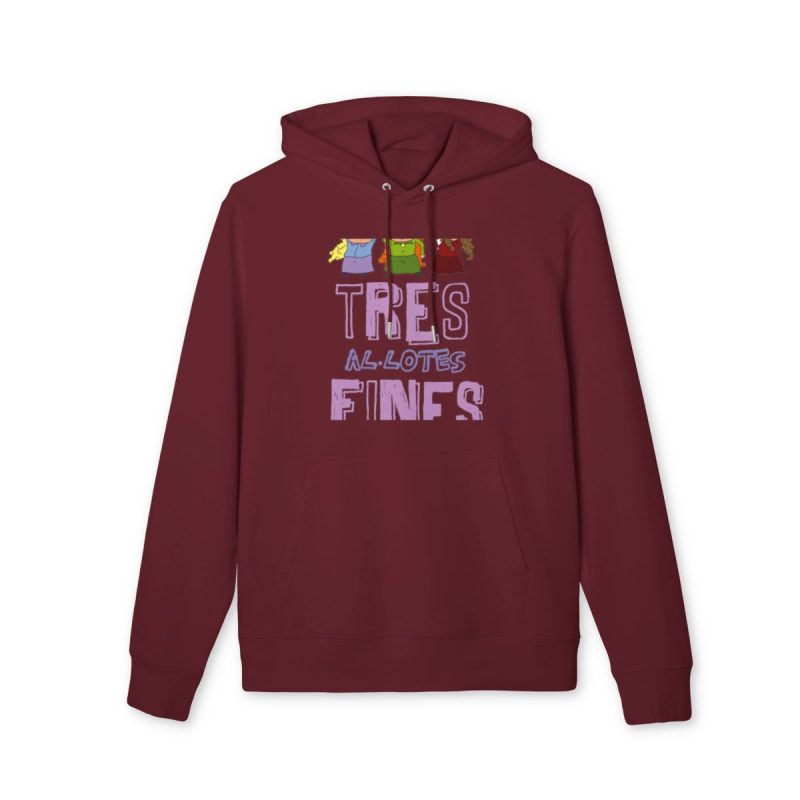 Sudadera Cruiser 2.0 - Burdeos - Camiseta «Tres al·lotes fines»