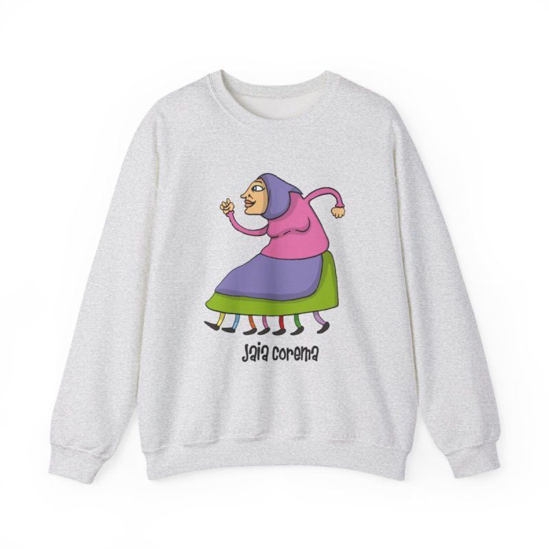 Sudadera cuello redondo - Gris ceniza - Camiseta Jaia Coremá Lletres Sudadera cuello redondo - Gris ceniza - Camiseta Jaia Coremá Lletres