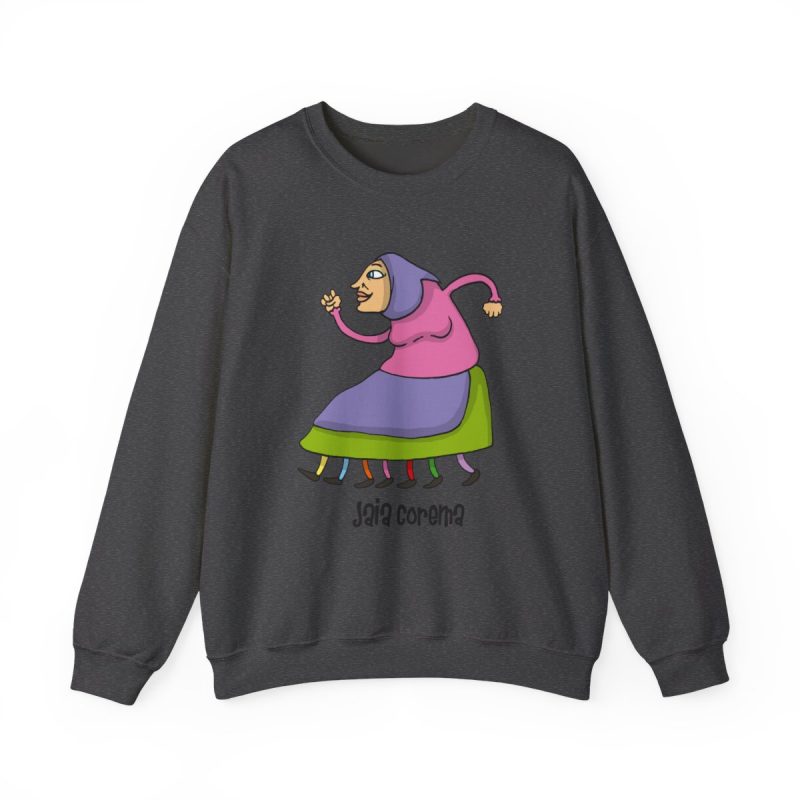 Sudadera cuello redondo - Gris oscuro jaspeado - Camiseta Jaia Coremá Lletres
