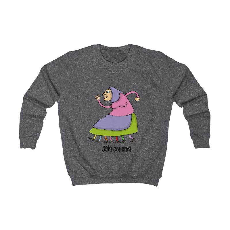 Sudadera infantil - Gris marengo - Camiseta Jaia Coremá Lletres