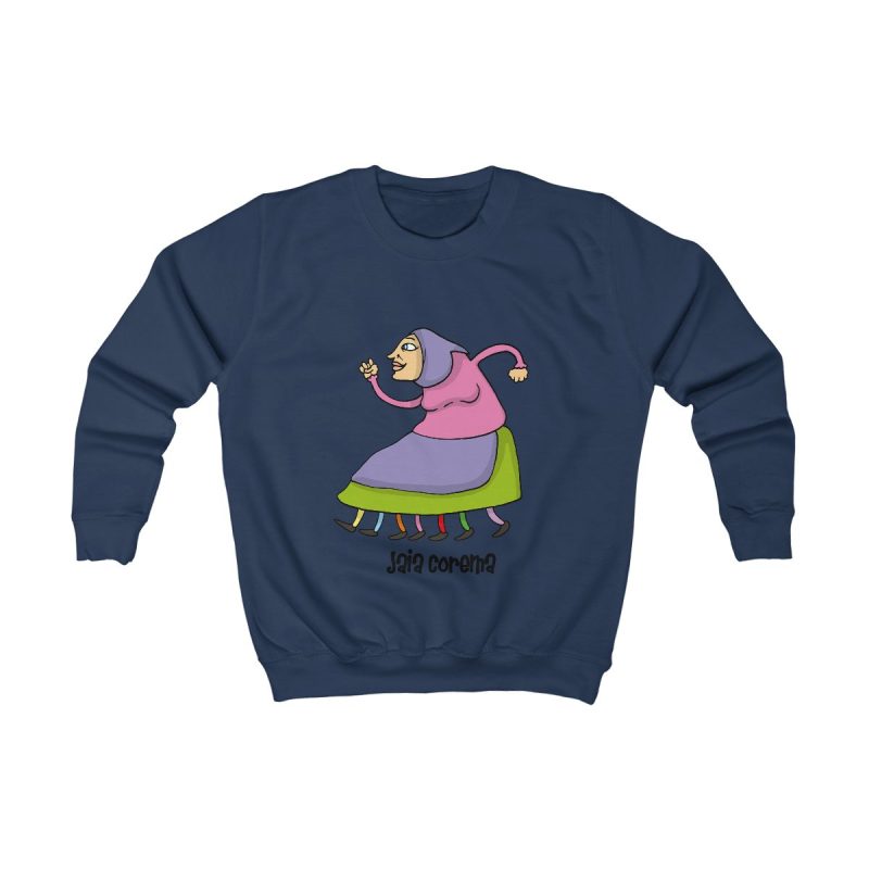 Sudadera infantil - Azul marino Oxford - Camiseta Jaia Coremá Lletres