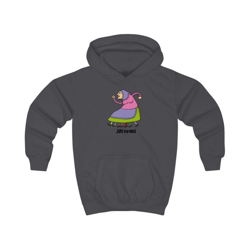 Sudadera con capucha infantil - Gris marengo - Camiseta Jaia Coremá Lletres