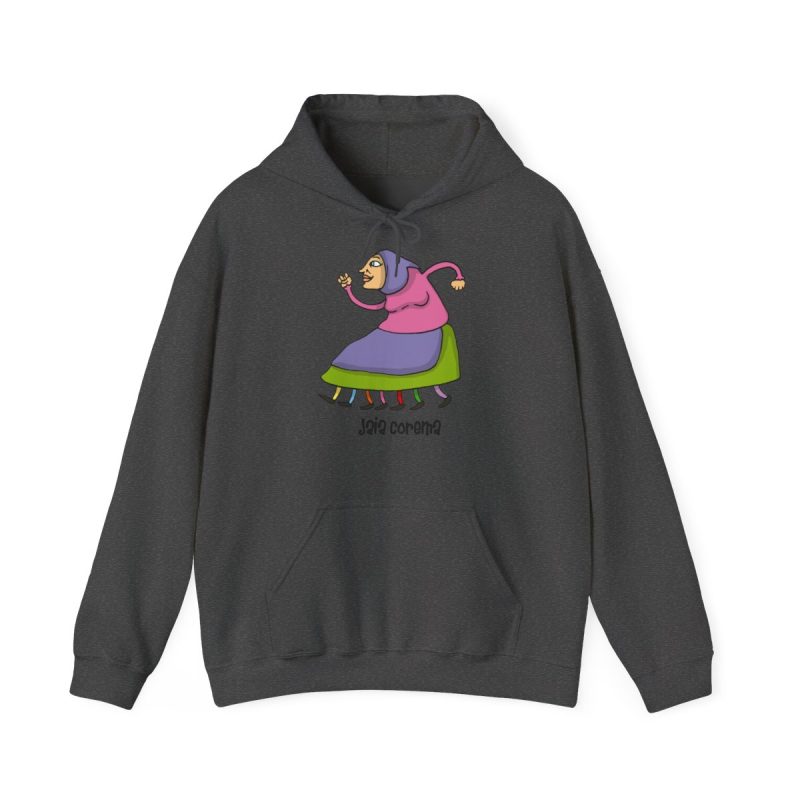 Sudadera con capucha - Gris oscuro jaspeado - Camiseta Jaia Coremá Lletres