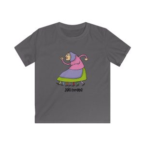 Camiseta infantil Softstyle - Gris marengo - Camiseta Jaia Coremá Lletres