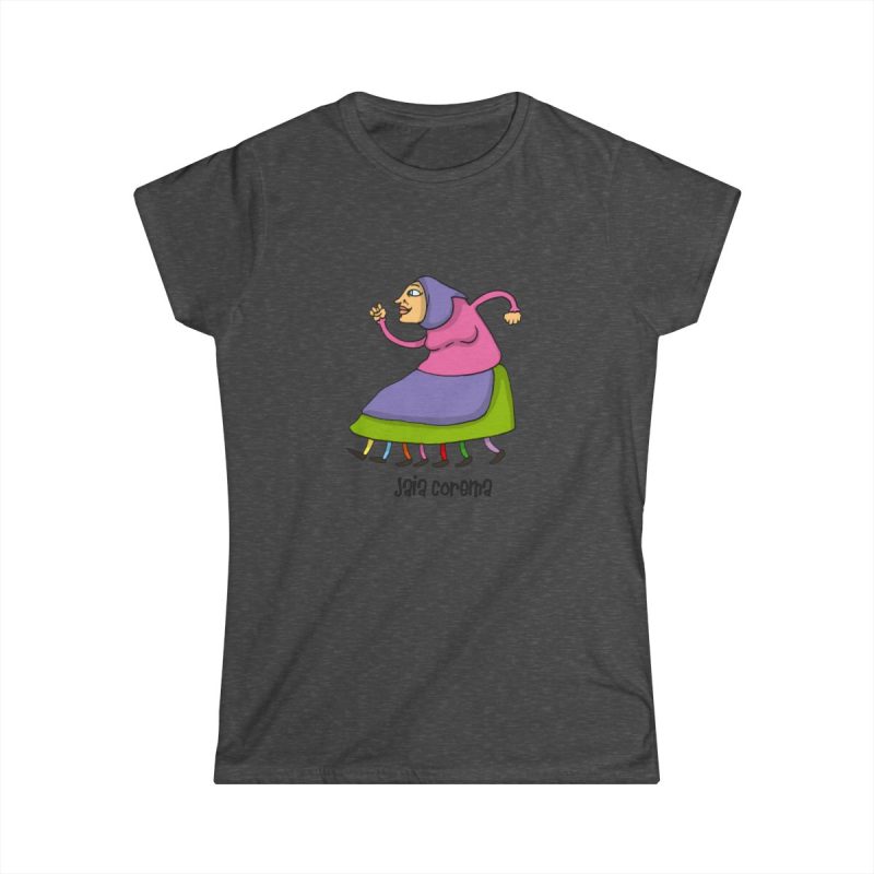 Camiseta mujer Softstyle - Gris oscuro jaspeado - Camiseta Jaia Coremá Lletres