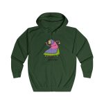 Sudadera con capucha y cremallera - Verde botella - Camiseta Jaia Coremá Lletres