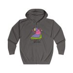 Sudadera con capucha y cremallera - Gris acero - Camiseta Jaia Coremá Lletres