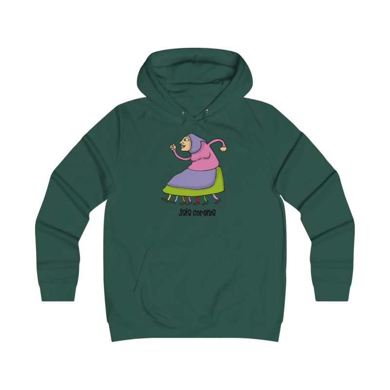 Sudadera universitaria mujer - Verde botella - Camiseta Jaia Coremá Lletres Sudadera universitaria mujer - Verde botella - Camiseta Jaia Coremá Lletres