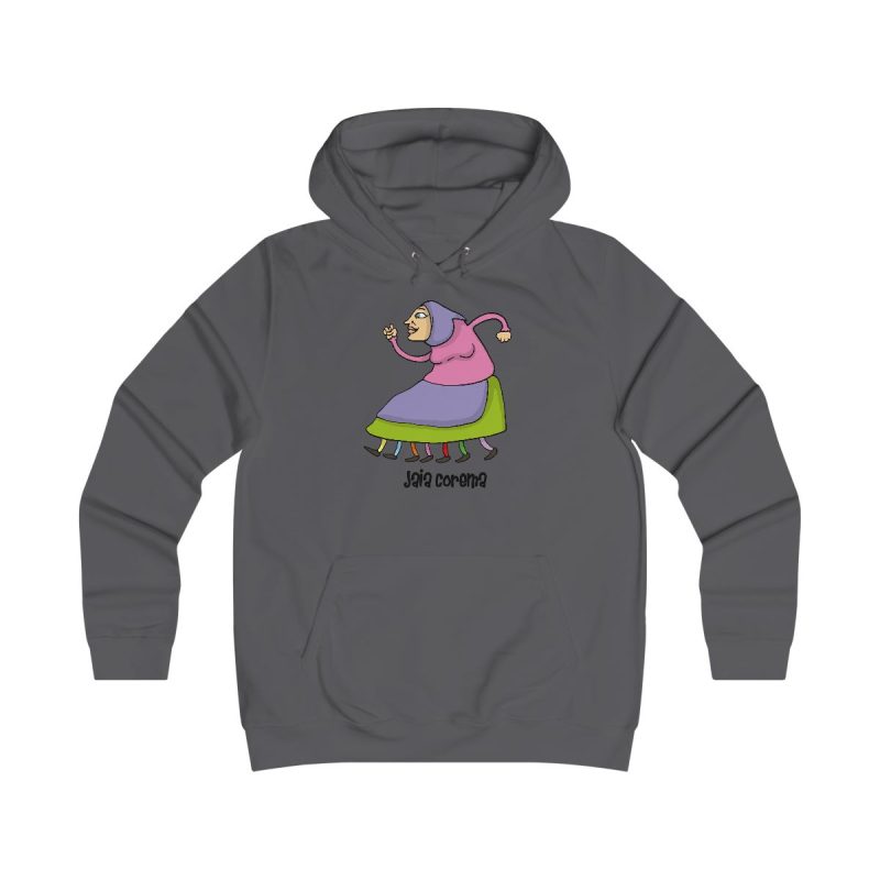 Sudadera universitaria mujer - Gris marengo - Camiseta Jaia Coremá Lletres