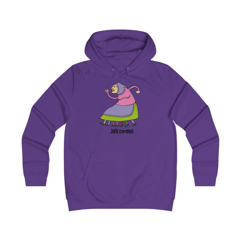 Sudadera universitaria mujer - Morado - Camiseta Jaia Coremá Lletres