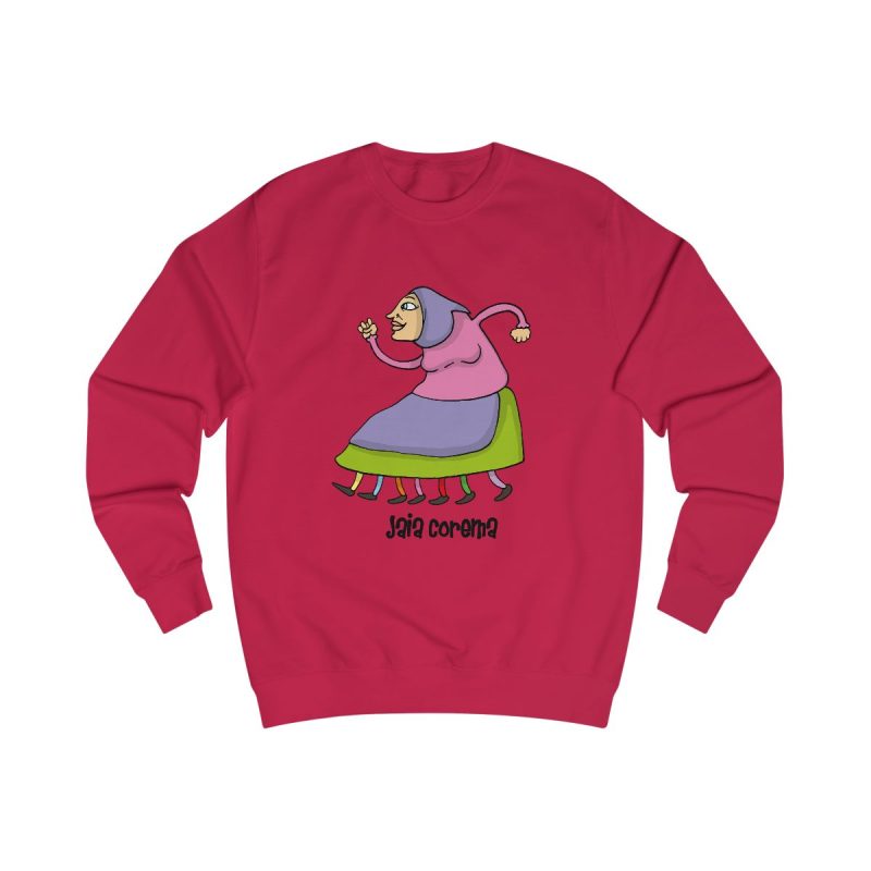 Sudadera clasica - Rojo fuego - Camiseta Jaia Coremá Lletres