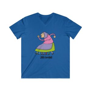 Camiseta hombre entallada cuello de pico - Azul royal - Camiseta Jaia Coremá Lletres
