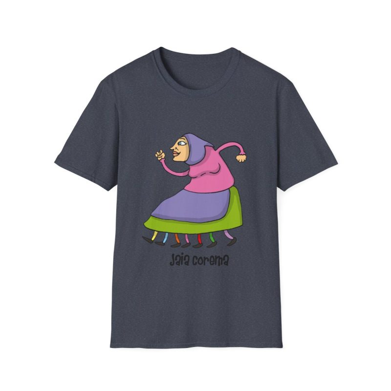 Camiseta Softstyle - Azul marino jaspeado - Camiseta Jaia Coremá Lletres