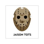 Pegatinas de vinilo cuadradas - Camiseta Jaison Tots
