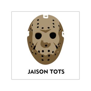 Pegatinas de vinilo cuadradas - Camiseta Jaison Tots