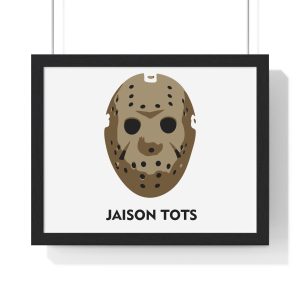 Poster enmarcado horizontal - Negro - Camiseta Jaison Tots