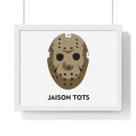 Poster enmarcado horizontal - Blanco - Camiseta Jaison Tots