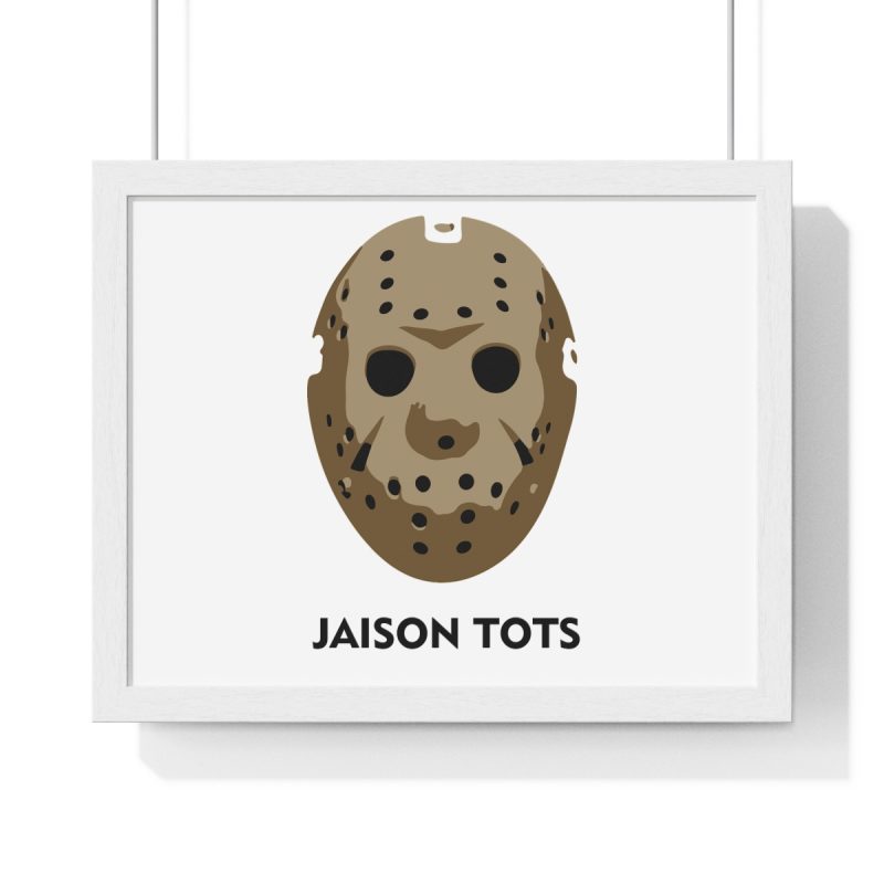 Poster enmarcado horizontal - Blanco - Camiseta Jaison Tots