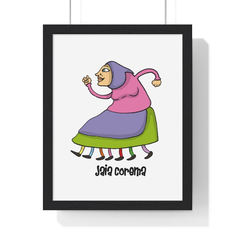 Poster enmarcado vertical - Negro - Camiseta Jaia Coremá Lletres Poster enmarcado vertical - Negro - Camiseta Jaia Coremá Lletres
