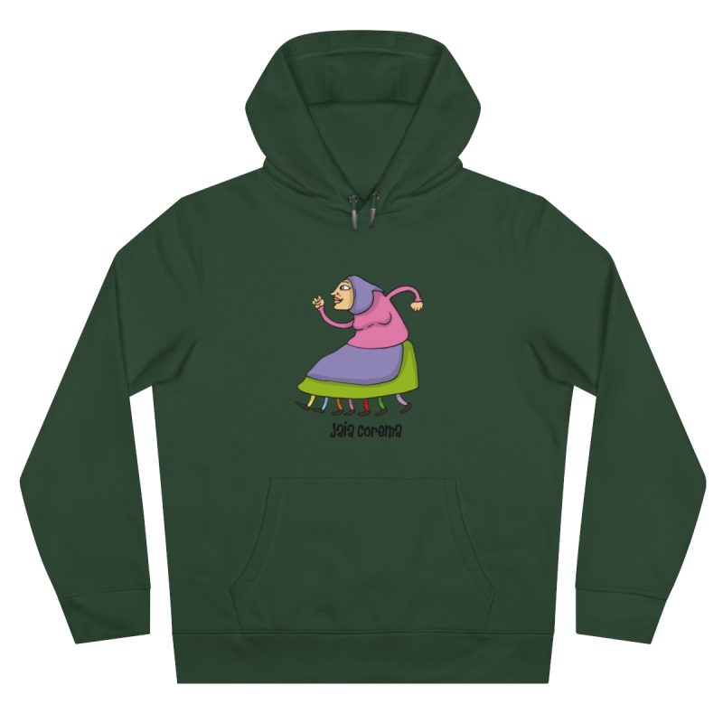 Sudadera con capucha King - Verde botella - Camiseta Jaia Coremá Lletres