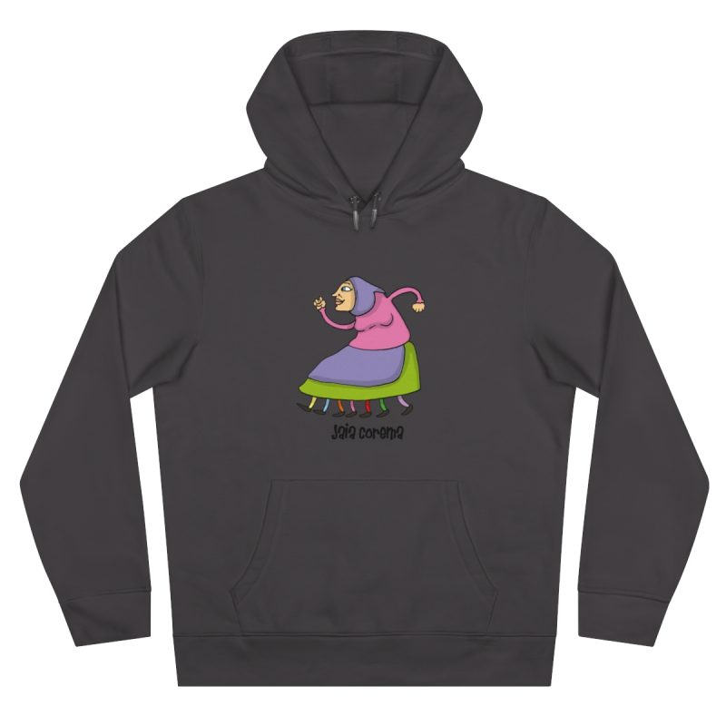 Sudadera con capucha King - Gris asfalto - Camiseta Jaia Coremá Lletres