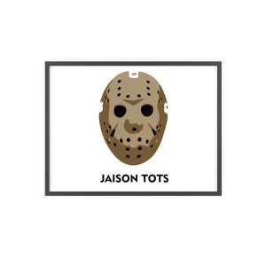 Poster con marco de madera - Marco negro - Camiseta Jaison Tots