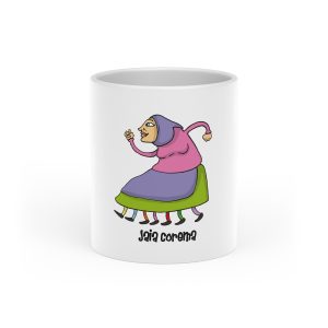 Taza con asa de corazon - Blanco - Camiseta Jaia Coremá Lletres