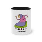 Taza bicolor - Negro - Camiseta Jaia Coremá Lletres Taza bicolor - Negro - Camiseta Jaia Coremá Lletres