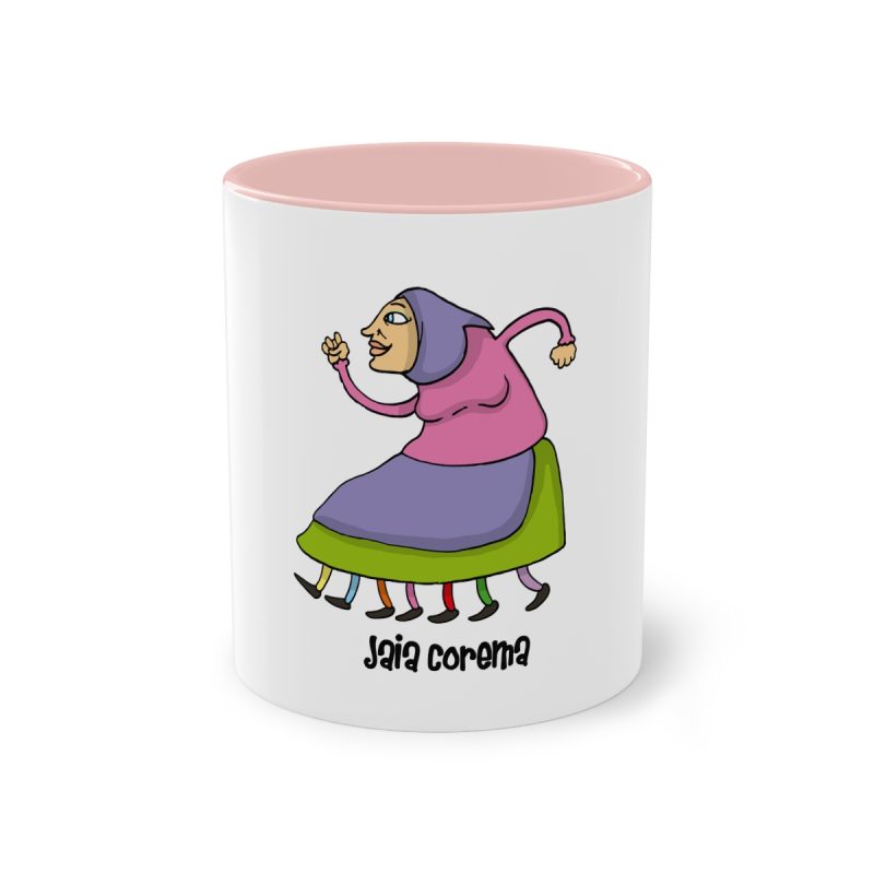 Taza bicolor - Rosa - Camiseta Jaia Coremá Lletres