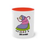 Taza bicolor - Rojo - Camiseta Jaia Coremá Lletres Taza bicolor - Rojo - Camiseta Jaia Coremá Lletres